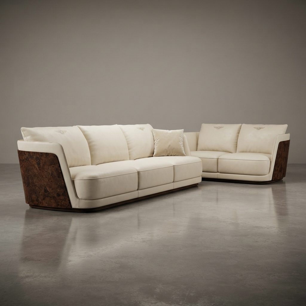 Luxury Bentley-Style 3+2 Seater Sofa Set | Khan Fabrics & Furniture