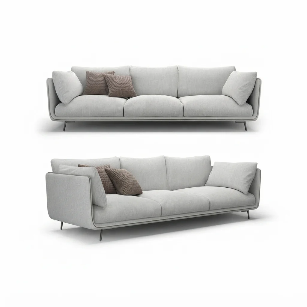 Modern Minimalist 3-Seater & 5-Seater Sofa Set | Khan Fabrics & Furniture